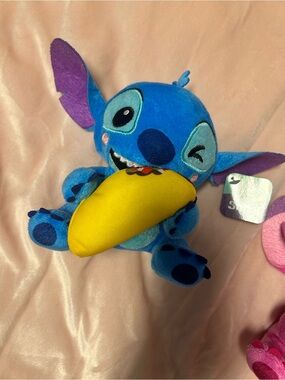 Disney Stitch Feed Me Taco Plush Stuffed Animal Cute Kawaii Toy